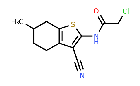 331869-85-3 | 2-Chloro-N-(3-cyano-6-methyl-4,5,6,7-tetrahydrobenzo[b]thiophen-2-yl)acetamide