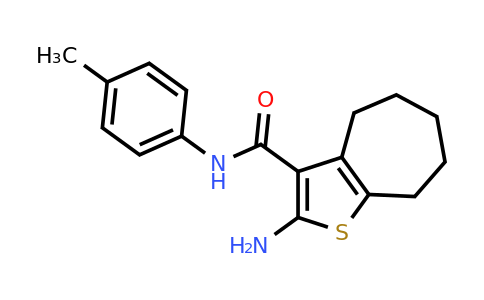 332027-70-0 | 2-Amino-N-(p-tolyl)-5,6,7,8-tetrahydro-4H-cyclohepta[b]thiophene-3-carboxamide
