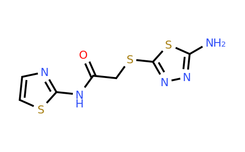 332114-12-2 | 2-((5-Amino-1,3,4-thiadiazol-2-yl)thio)-N-(thiazol-2-yl)acetamide