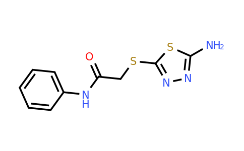 332114-16-6 | 2-((5-Amino-1,3,4-thiadiazol-2-yl)thio)-N-phenylacetamide