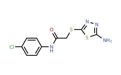 332114-17-7 | 2-((5-Amino-1,3,4-thiadiazol-2-yl)thio)-N-(4-chlorophenyl)acetamide