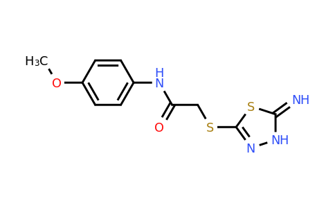 332114-18-8 | 2-((5-Imino-4,5-dihydro-1,3,4-thiadiazol-2-yl)thio)-N-(4-methoxyphenyl)acetamide