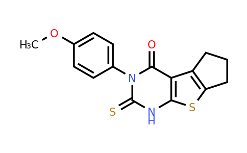 332145-18-3 | 1,2,3,5,6,7-Hexahydro-3-(4-methoxyphenyl)-2-thioxo-4H-cyclopenta[4,5]thieno[2,3-d]pyrimidin-4-one