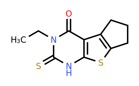 332145-25-2 | 11-Ethyl-10-sulfanyl-7-thia-9,11-diazatricyclo[6.4.0.0,2,6]dodeca-1(8),2(6),9-trien-12-one