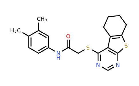 332161-97-4 | N-(3,4-dimethylphenyl)-2-((5,6,7,8-tetrahydrobenzo[4,5]thieno[2,3-d]pyrimidin-4-yl)thio)acetamide