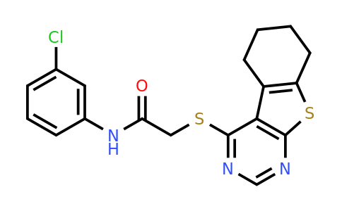 332162-08-0 | N-(3-chlorophenyl)-2-((5,6,7,8-tetrahydrobenzo[4,5]thieno[2,3-d]pyrimidin-4-yl)thio)acetamide