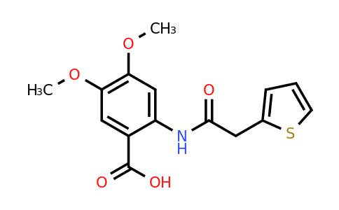 332163-07-2 | 4,5-Dimethoxy-2-[2-(thiophen-2-yl)acetamido]benzoic acid