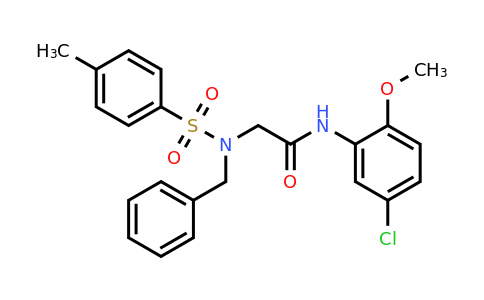 332163-70-9 | 2-((N-benzyl-4-methylphenyl)sulfonamido)-N-(5-chloro-2-methoxyphenyl)acetamide