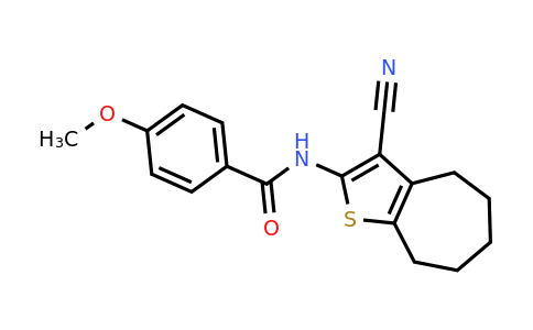 332373-83-8 | n-(3-Cyano-5,6,7,8-tetrahydro-4h-cyclohepta[b]thiophen-2-yl)-4-methoxybenzamide