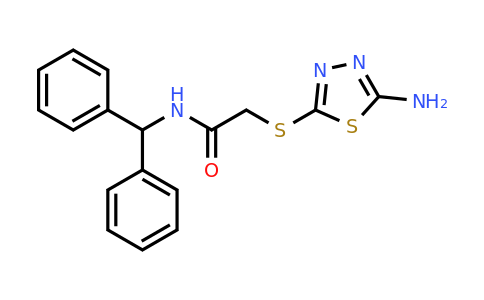 332412-73-4 | 2-((5-Amino-1,3,4-thiadiazol-2-yl)thio)-N-benzhydrylacetamide