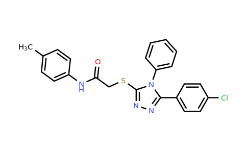 332922-53-9 | 2-((5-(4-Chlorophenyl)-4-phenyl-4H-1,2,4-triazol-3-yl)thio)-N-(p-tolyl)acetamide