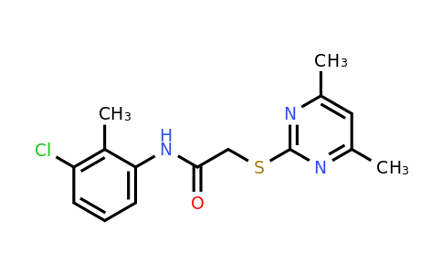 332922-60-8 | n-(3-Chloro-2-methylphenyl)-2-((4,6-dimethylpyrimidin-2-yl)thio)acetamide