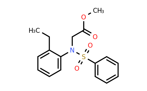 333321-33-8 | Methyl N-(2-ethylphenyl)-N-(phenylsulfonyl)glycinate