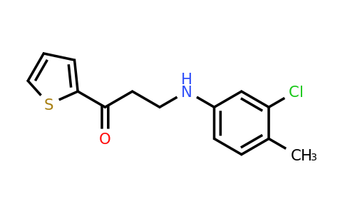 333352-66-2 | 3-((3-Chloro-4-methylphenyl)amino)-1-(thiophen-2-yl)propan-1-one