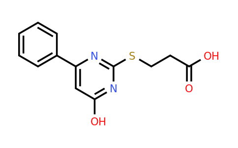 333413-05-1 | 3-((4-Hydroxy-6-phenylpyrimidin-2-yl)thio)propanoic acid