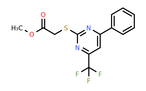 333425-53-9 | Methyl 2-((4-phenyl-6-(trifluoromethyl)pyrimidin-2-yl)thio)acetate