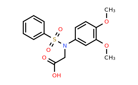 333449-93-7 | N-(3,4-dimethoxyphenyl)-N-(phenylsulfonyl)glycine
