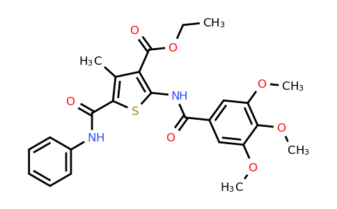 333774-49-5 | Ethyl 4-methyl-5-(phenylcarbamoyl)-2-(3,4,5-trimethoxybenzamido)thiophene-3-carboxylate