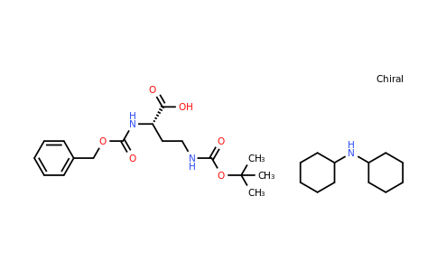 3350-13-8 | Dicyclohexylamine (S)-2-(((benzyloxy)carbonyl)amino)-4-((tert-butoxycarbonyl)amino)butanoate