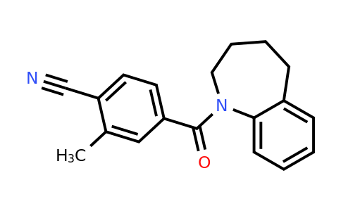 335155-20-9 | 2-Methyl-4-(2,3,4,5-tetrahydro-1H-benzo[b]azepine-1-carbonyl)benzonitrile