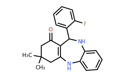 336177-42-5 | 11-(2-Fluorophenyl)-3,3-dimethyl-2,3,4,5,10,11-hexahydro-1H-dibenzo[b,e][1,4]diazepin-1-one