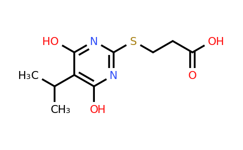 337499-88-4 | 3-((4,6-Dihydroxy-5-isopropylpyrimidin-2-yl)thio)propanoic acid