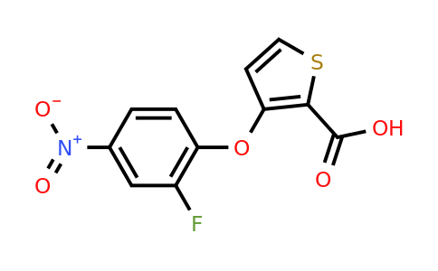 337919-93-4 | 3-(2-Fluoro-4-nitrophenoxy)thiophene-2-carboxylic acid