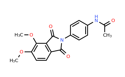 337933-01-4 | N-(4-(4,5-dimethoxy-1,3-dioxoisoindolin-2-yl)phenyl)acetamide