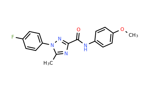 338398-13-3 | 1-(4-Fluorophenyl)-N-(4-methoxyphenyl)-5-methyl-1h-1,2,4-triazole-3-carboxamide