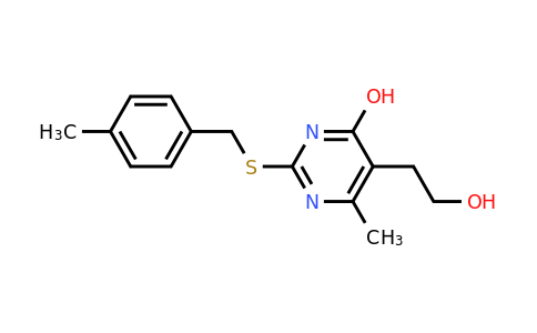 338401-85-7 | 5-(2-Hydroxyethyl)-6-methyl-2-((4-methylbenzyl)thio)pyrimidin-4-ol