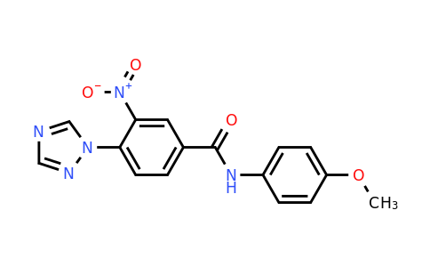 338408-04-1 | n-(4-Methoxyphenyl)-3-nitro-4-(1h-1,2,4-triazol-1-yl)benzamide