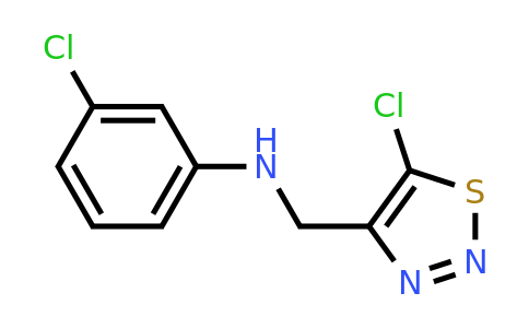 338420-52-3 | 3-Chloro-N-((5-chloro-1,2,3-thiadiazol-4-yl)methyl)aniline