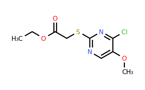 338423-24-8 | Ethyl 2-((4-chloro-5-methoxypyrimidin-2-yl)thio)acetate