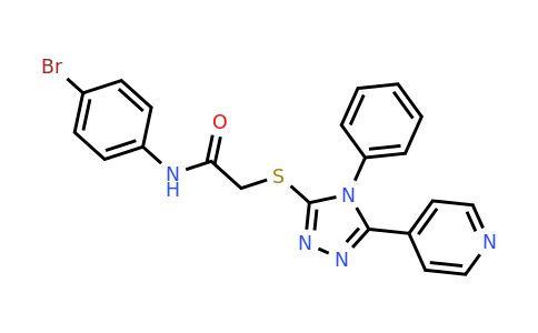 338425-25-5 | N-(4-bromophenyl)-2-((4-phenyl-5-(pyridin-4-yl)-4H-1,2,4-triazol-3-yl)thio)acetamide