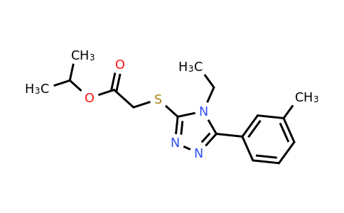 338428-58-3 | Isopropyl 2-((4-ethyl-5-(m-tolyl)-4H-1,2,4-triazol-3-yl)thio)acetate