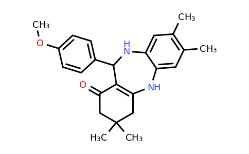 338748-42-8 | 11-(4-Methoxyphenyl)-3,3,7,8-tetramethyl-2,3,4,5,10,11-hexahydro-1H-dibenzo[b,e][1,4]diazepin-1-one