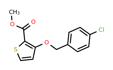 339009-41-5 | Methyl 3-((4-chlorobenzyl)oxy)thiophene-2-carboxylate