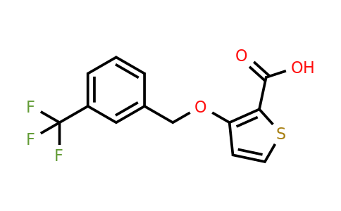 339009-59-5 | 3-((3-(Trifluoromethyl)benzyl)oxy)thiophene-2-carboxylic acid