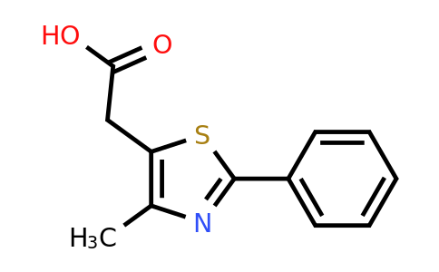 34272-67-8 | (4-Methyl-2-phenyl-1,3-thiazol-5-yl)acetic acid