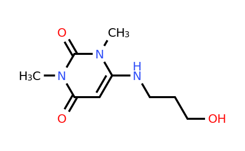 34654-80-3 | 6-((3-Hydroxypropyl)amino)-1,3-dimethylpyrimidine-2,4(1H,3H)-dione