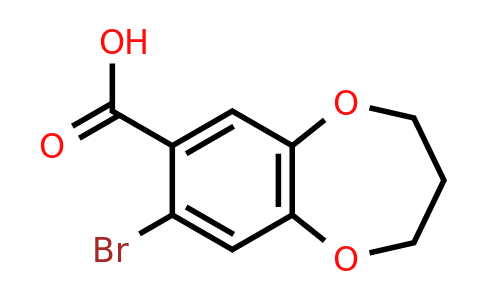 347345-63-5 | 8-Bromo-3,4-dihydro-2H-1,5-benzodioxepin-7-carboxylic acid