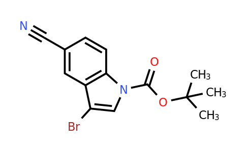 348640-12-0 | 1-Boc-3-Bromo-5-cyanoindole