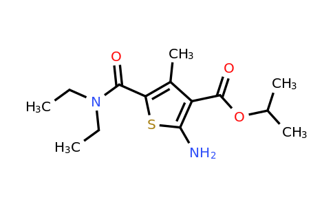 350989-50-3 | Isopropyl 2-amino-5-(diethylcarbamoyl)-4-methylthiophene-3-carboxylate