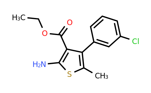 350989-54-7 | Ethyl 2-amino-4-(3-chlorophenyl)-5-methylthiophene-3-carboxylate