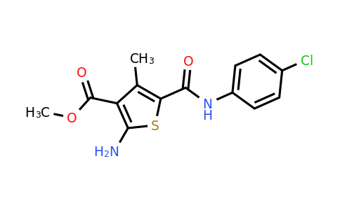 350989-63-8 | Methyl 2-amino-5-((4-chlorophenyl)carbamoyl)-4-methylthiophene-3-carboxylate