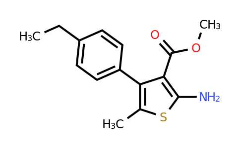 350989-69-4 | Methyl 2-amino-4-(4-ethylphenyl)-5-methylthiophene-3-carboxylate