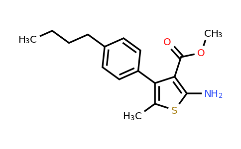 350989-79-6 | Methyl 2-amino-4-(4-butylphenyl)-5-methylthiophene-3-carboxylate