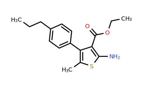 350990-23-7 | Ethyl 2-amino-5-methyl-4-(4-propylphenyl)thiophene-3-carboxylate