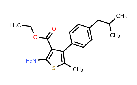 350990-25-9 | Ethyl 2-amino-4-(4-isobutylphenyl)-5-methylthiophene-3-carboxylate