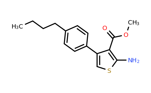 350990-34-0 | Methyl 2-amino-4-(4-butylphenyl)thiophene-3-carboxylate